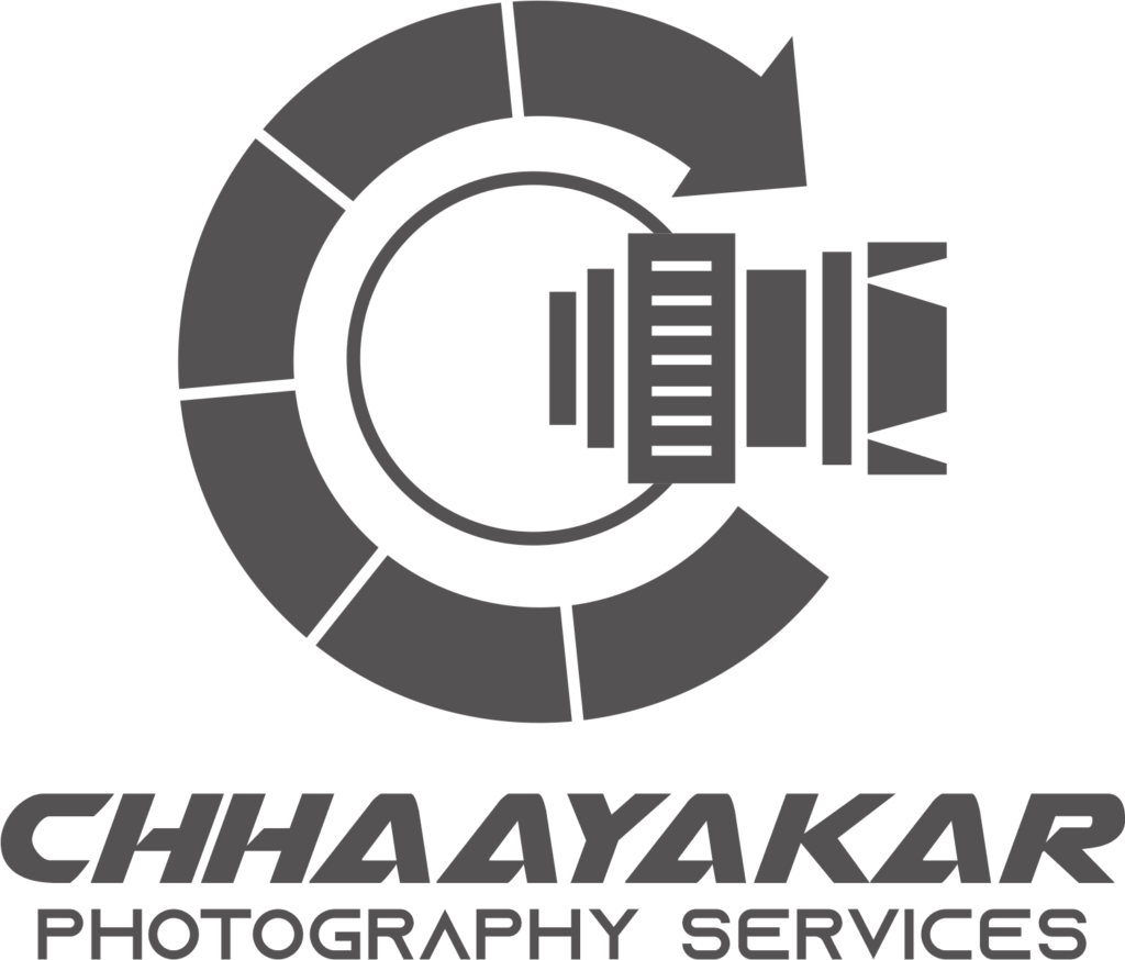 Chhaayakar photography brand logo with stylized camera-inspired design on transparent background